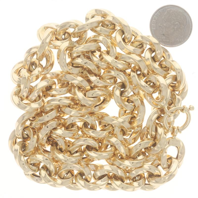 De las mujeres Milor Fancy Twist Cable Chain Necklace 19 1/2