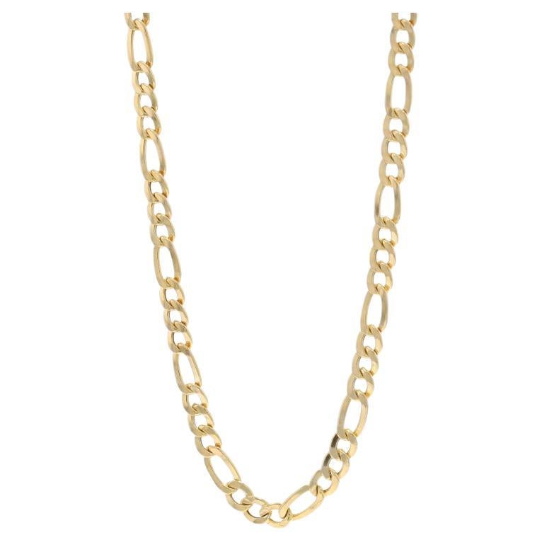 Milor Figaro Chain Men's Necklace 20" - Yellow Gold 14k Italy