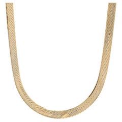 Collier Milor à chevrons 17 3/4" - Or jaune 14k