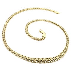 Collana Milor in oro giallo 18 ct. con catene ad incastro graduate A Link