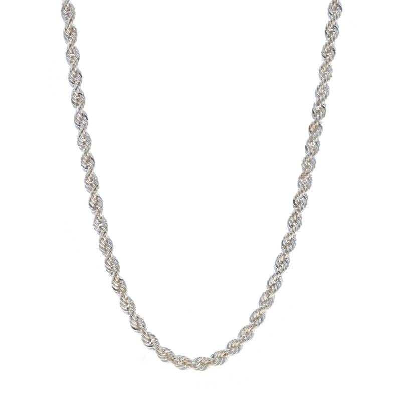 Brand: Milor

Metal Content: 950 Silver

Chain Style: Rope
Necklace Style: Chain
Fastening Type: Lobster Claw Clasp

Measurements

Length: 23 3/4