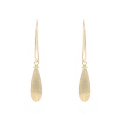 Milor Teardrop-Ohrringe - Gelbgold 18k Italien gebürstet durchbrochen