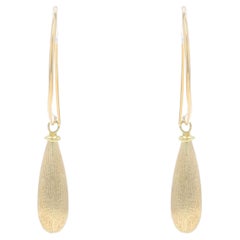 Milor Teardrop-Ohrringe - Gelbgold 18k Italien gebürstet durchbrochen