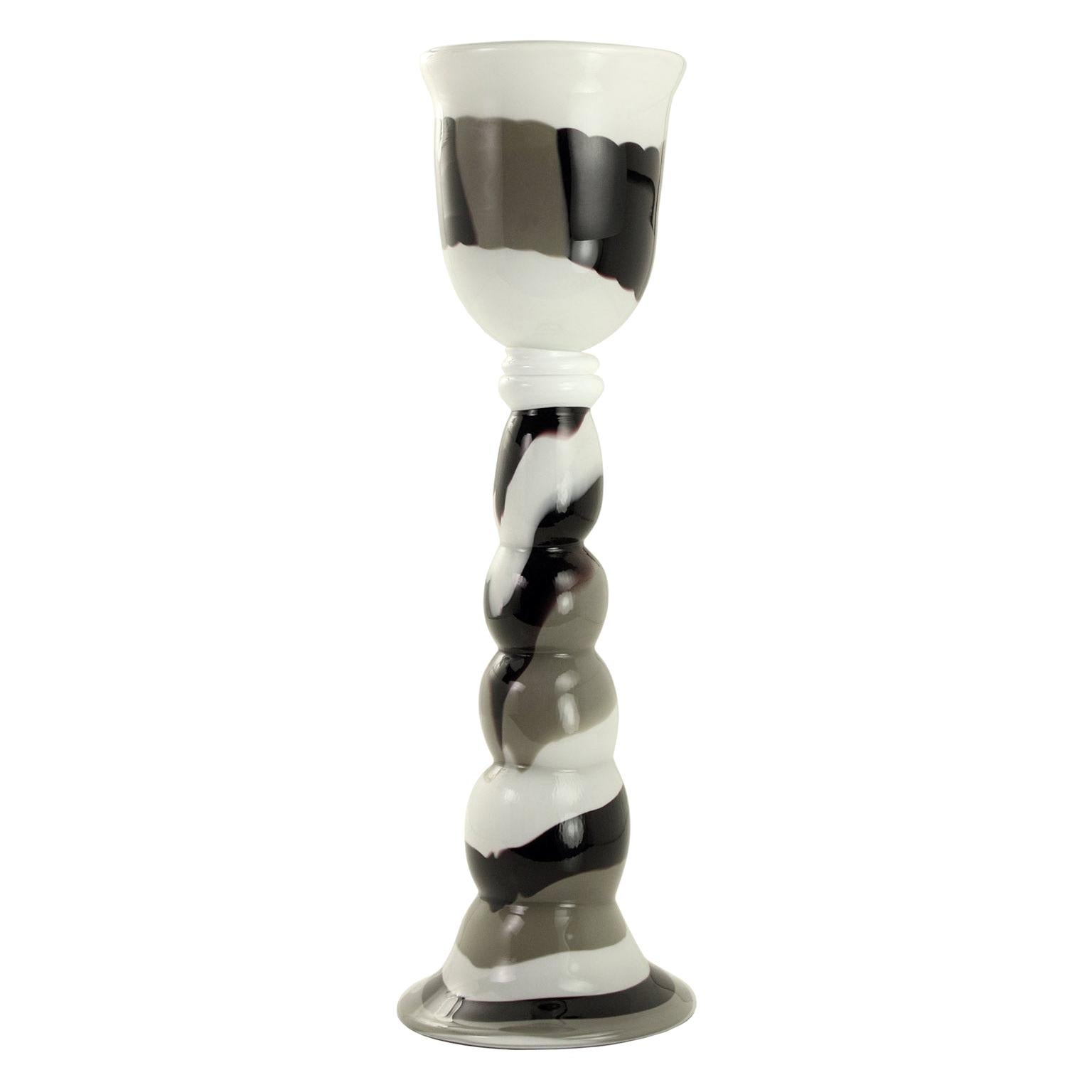 Milord ZD5, artistic handmade Goblet in Murano Vitreous Paste by Multiforme For Sale