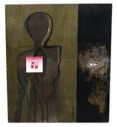 Le regard de Joan Ponç - Acrylique sur toile - Non encadré - 100 x 81 cm