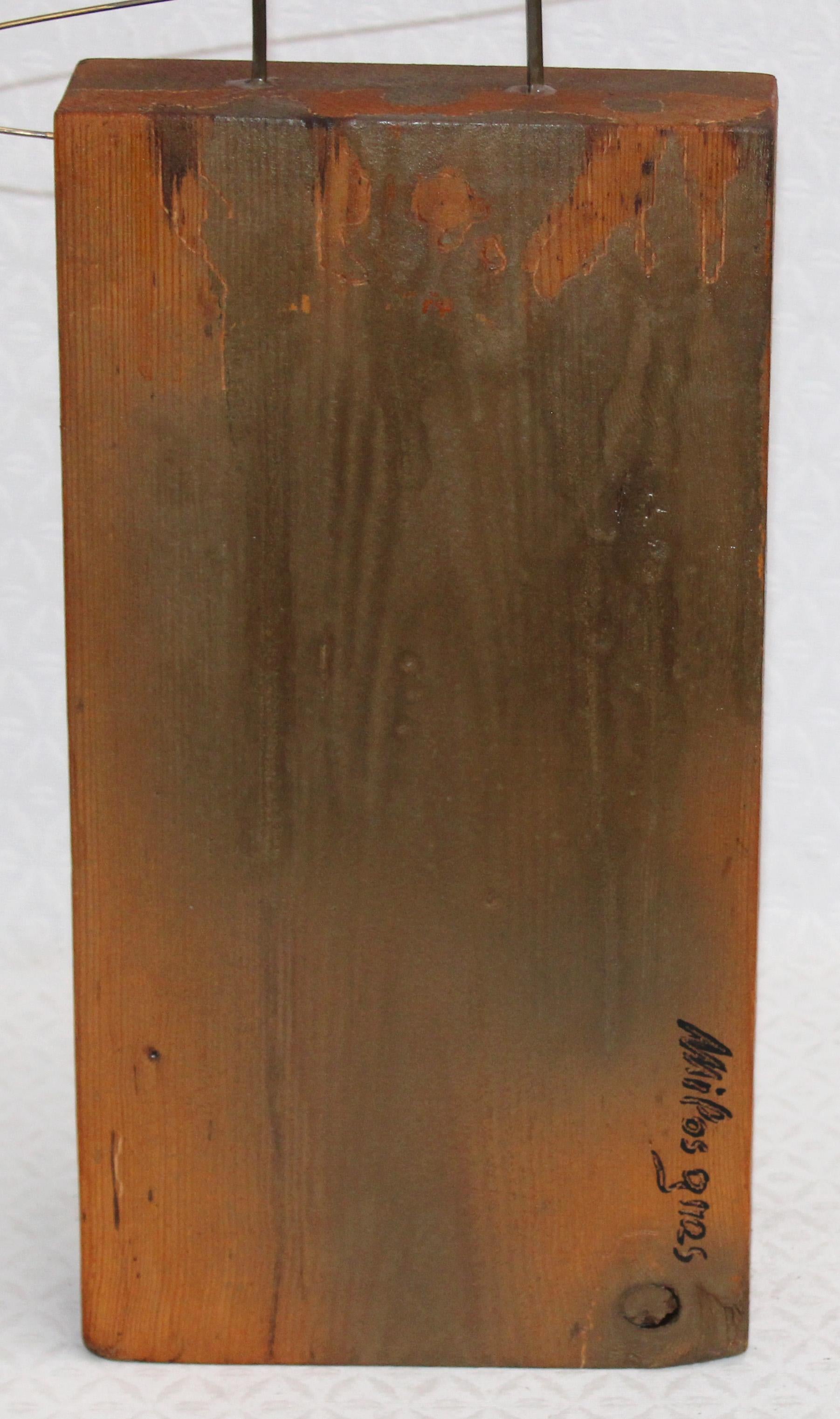 Travesía Abstracta - Escultura en madera, hierro y metal en venta 6
