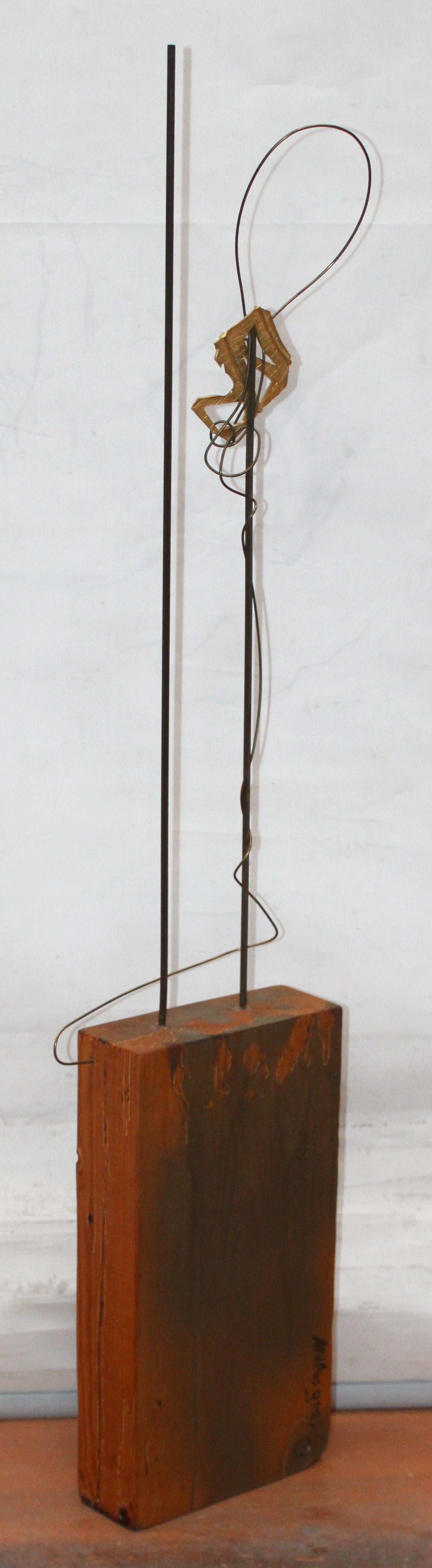 Travesía Abstracta - Escultura en madera, hierro y metal - Sculpture de Milos Gras Miquel