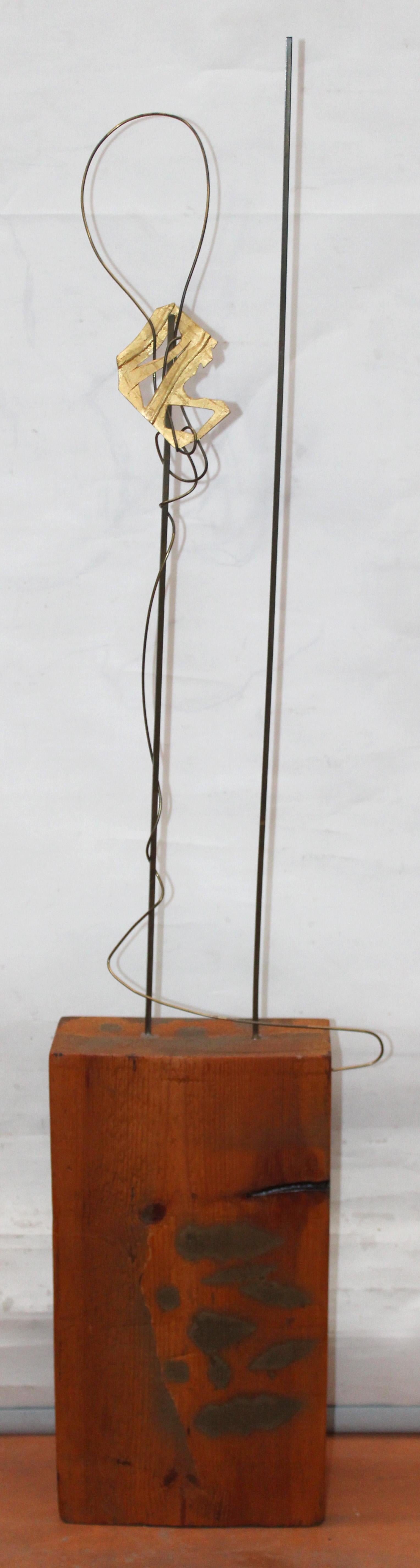 Travesía Abstracta - Escultura en madera, hierro y metal - Sculpture Abstracto de Milos Gras Miquel