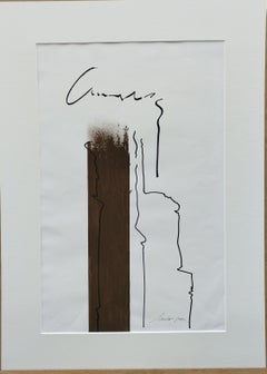 Milos Grass   original color ink contemporary painting