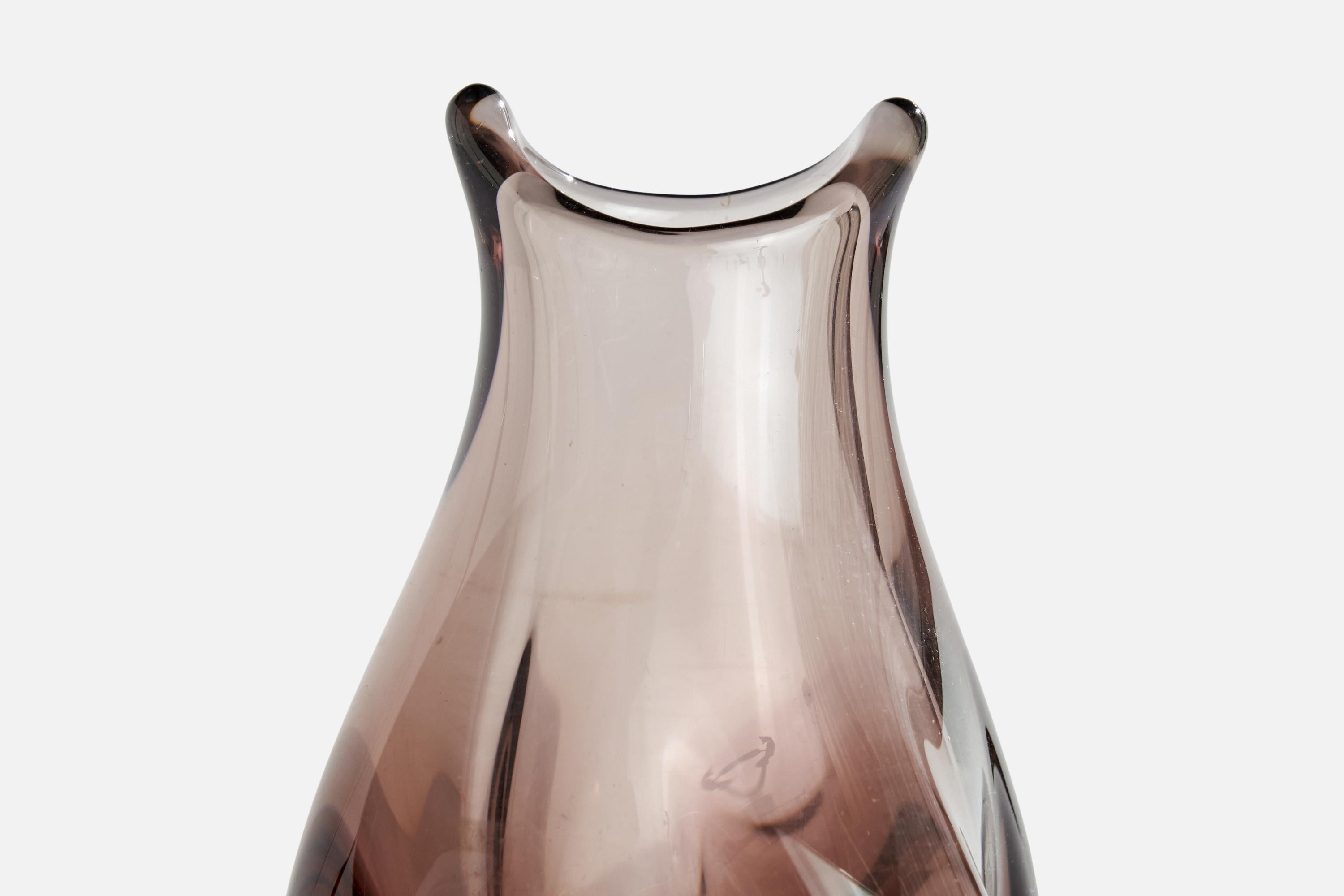 Miloslav Klinger, Vaso a forma libera, vetro, Cecoslovacchia, anni '60 in vendita 3