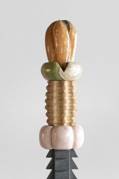 Milpiah - Lithic Bloom - Sten Studio - 2025 - Edition of 8 - Natural Stone Totem