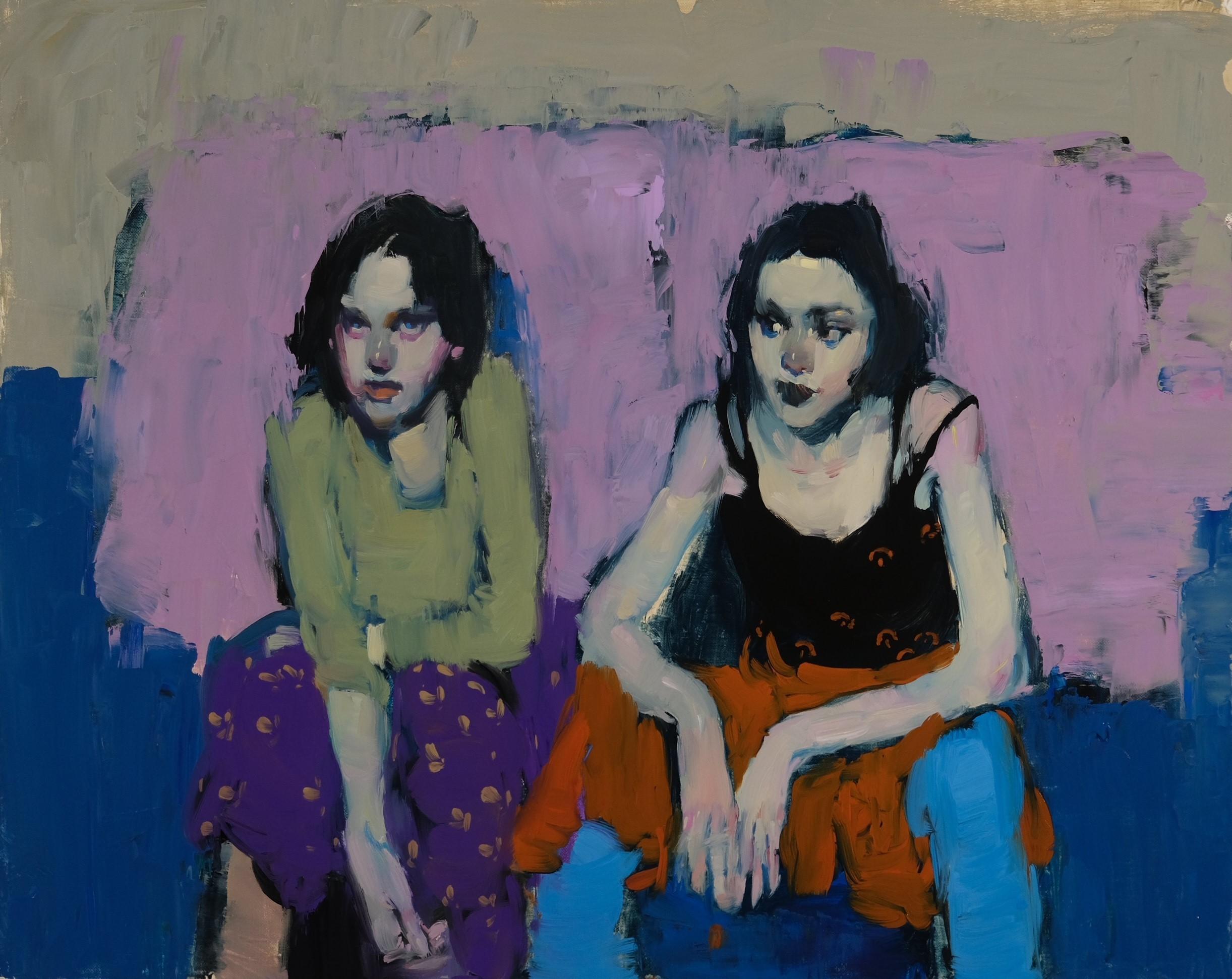 Milt Kobayashi Figurative Painting - "These Two Women"