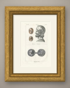 Miltiades and Themistocles with the Medals of Pyrrhus, Lithograph, 1842