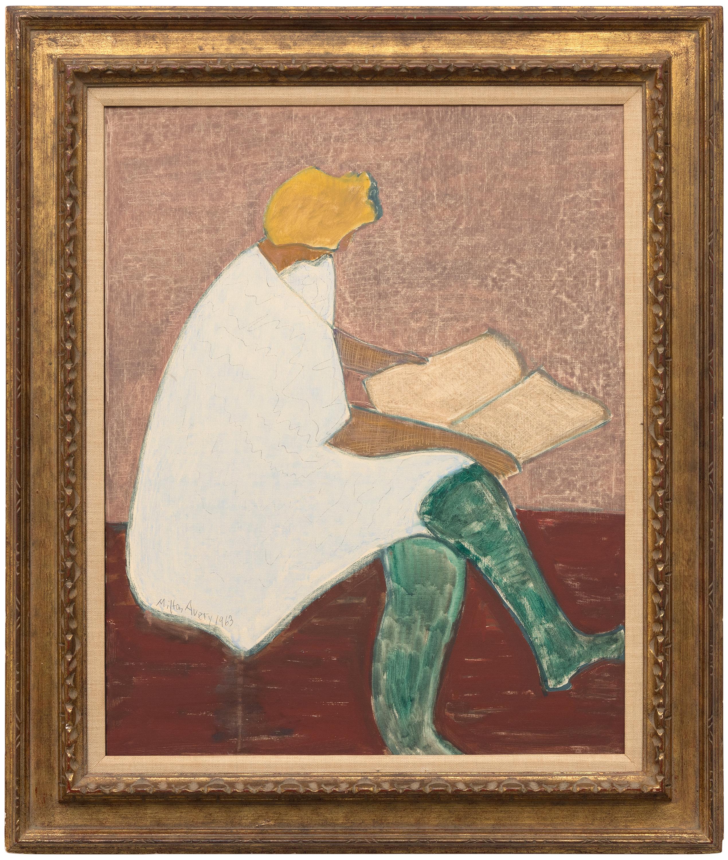 Calze verdi - Painting di Milton Avery