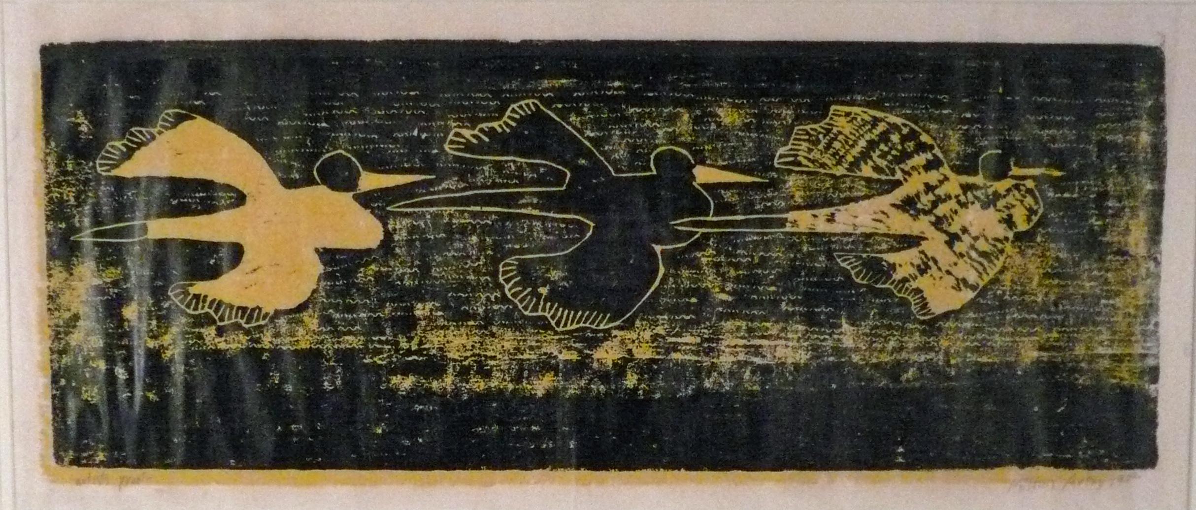 Milton Avery Animal Print - THREE BIRDS