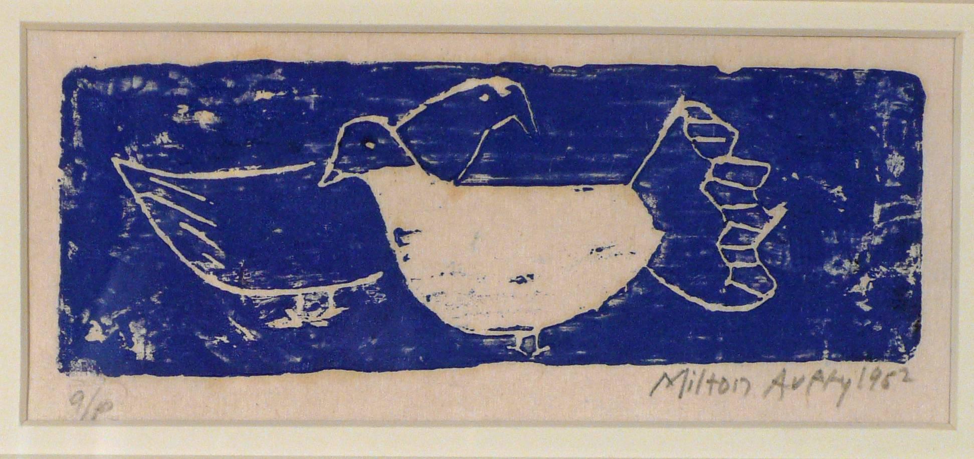 Milton Avery Animal Print - TWO BIRDS