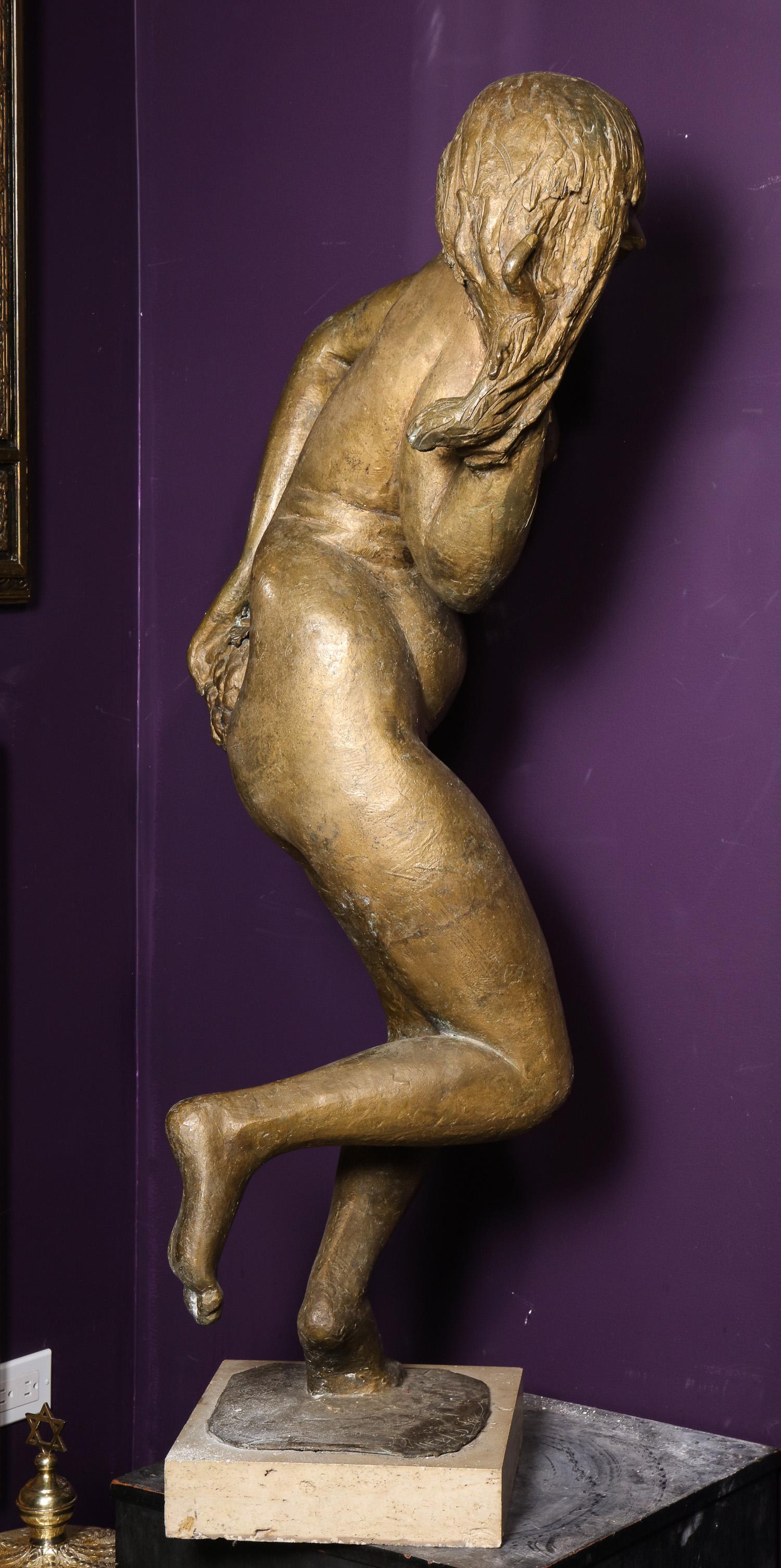 Milton Elting Hebald, a Large Bronze Figure of a Nude Woman 11