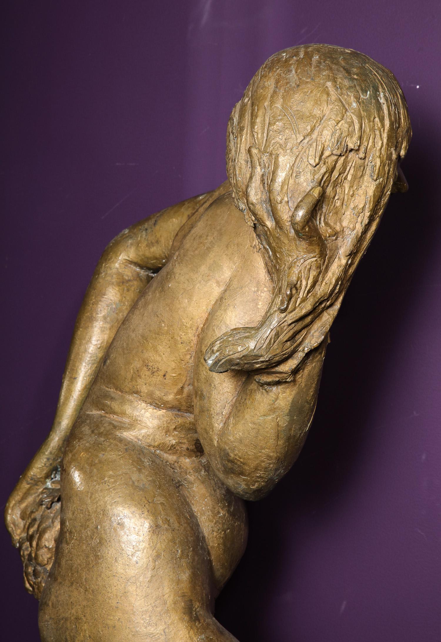 Milton Elting Hebald, a Large Bronze Figure of a Nude Woman 12