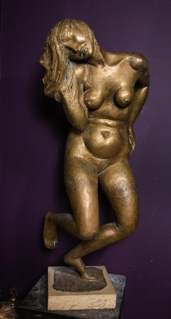 Milton Elting Hebald, a Large Bronze Figure of a Nude Woman