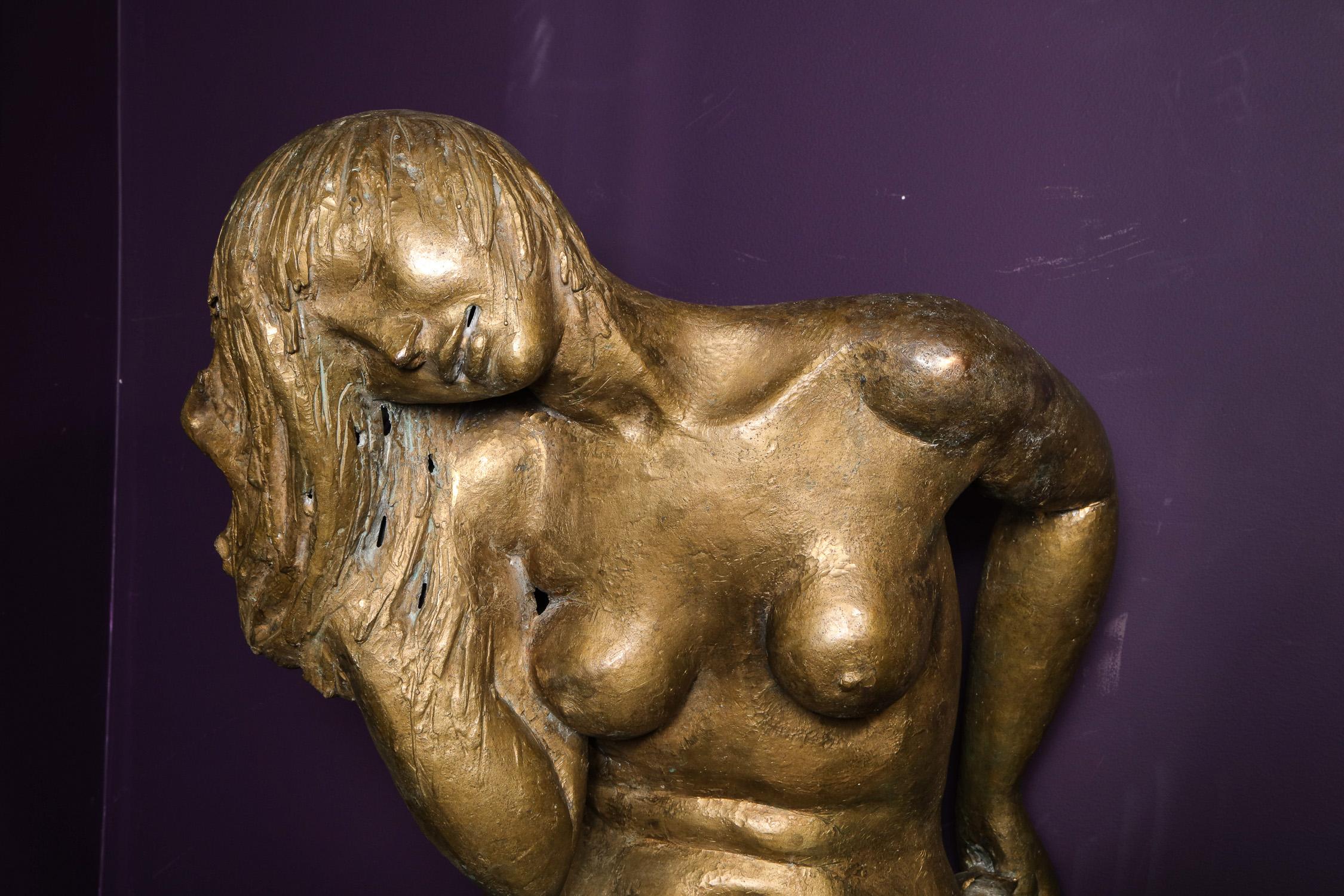 Milton Elting Hebald, a Large Bronze Figure of a Nude Woman 3