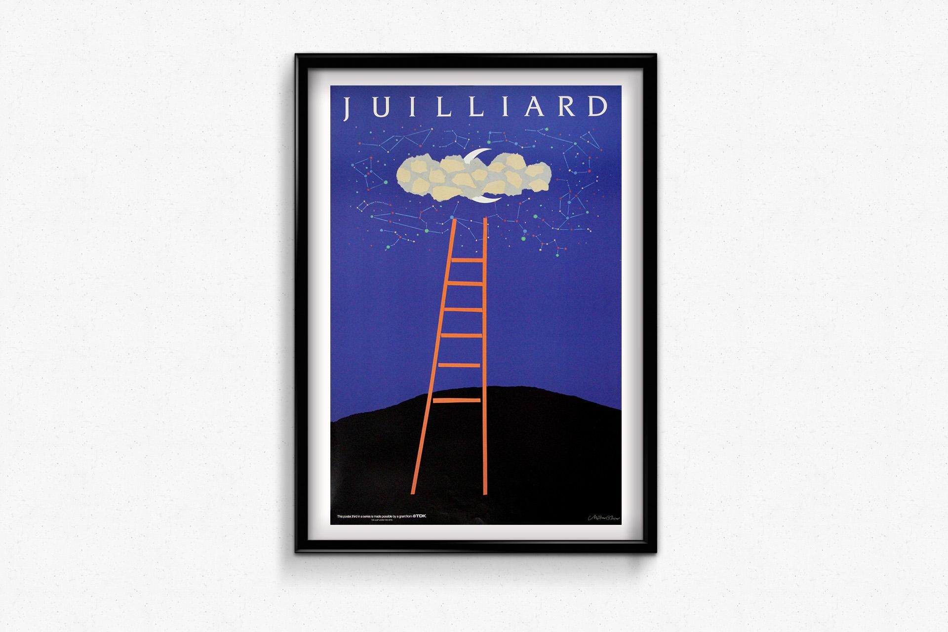 Cartel de 1989 de Milton Glaser para la prestigiosa Juilliard School de Nueva York en venta 1