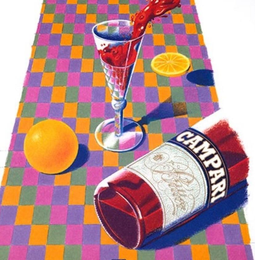 Affiche vintage Campari (d'après) Milton Glaser en vente 2