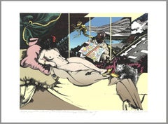 Olympia und Ollie (Nach Manet)