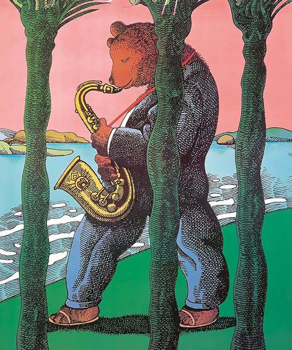 Milton Glaser San Diego Jazz Festival 1983 (Milton Glaser posters)  For Sale 1