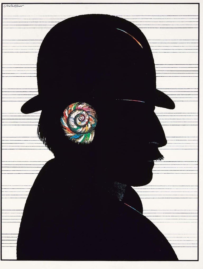 Milton Glaser Sony Tape, Full Color Sound poster 1980 (Milton Glaser posters)  For Sale 1