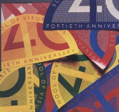 Milton Glaser 'SVA- The First Forty Years' 1987- Offset Lithograph