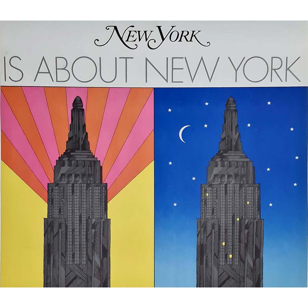 Affiche originale de Milton Glaser de 1967 - New York s'intéresse à New York en vente 2