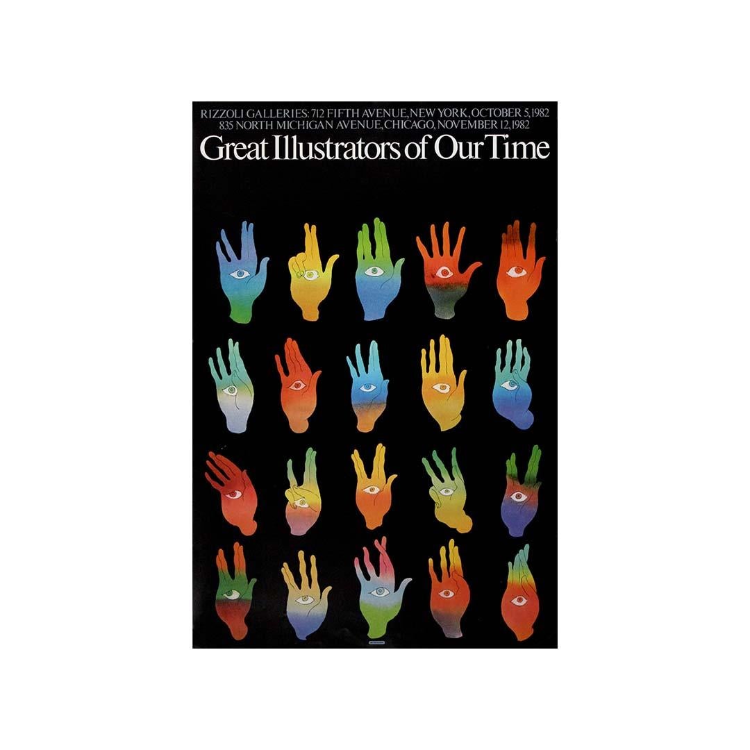 Milton Glaser's Great Illustrators of Our Time exhibition at Rizzoli Galleries For Sale 1