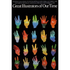 Milton Glaser's Great Illustrators of Our Time exhibition at Rizzoli Galleries