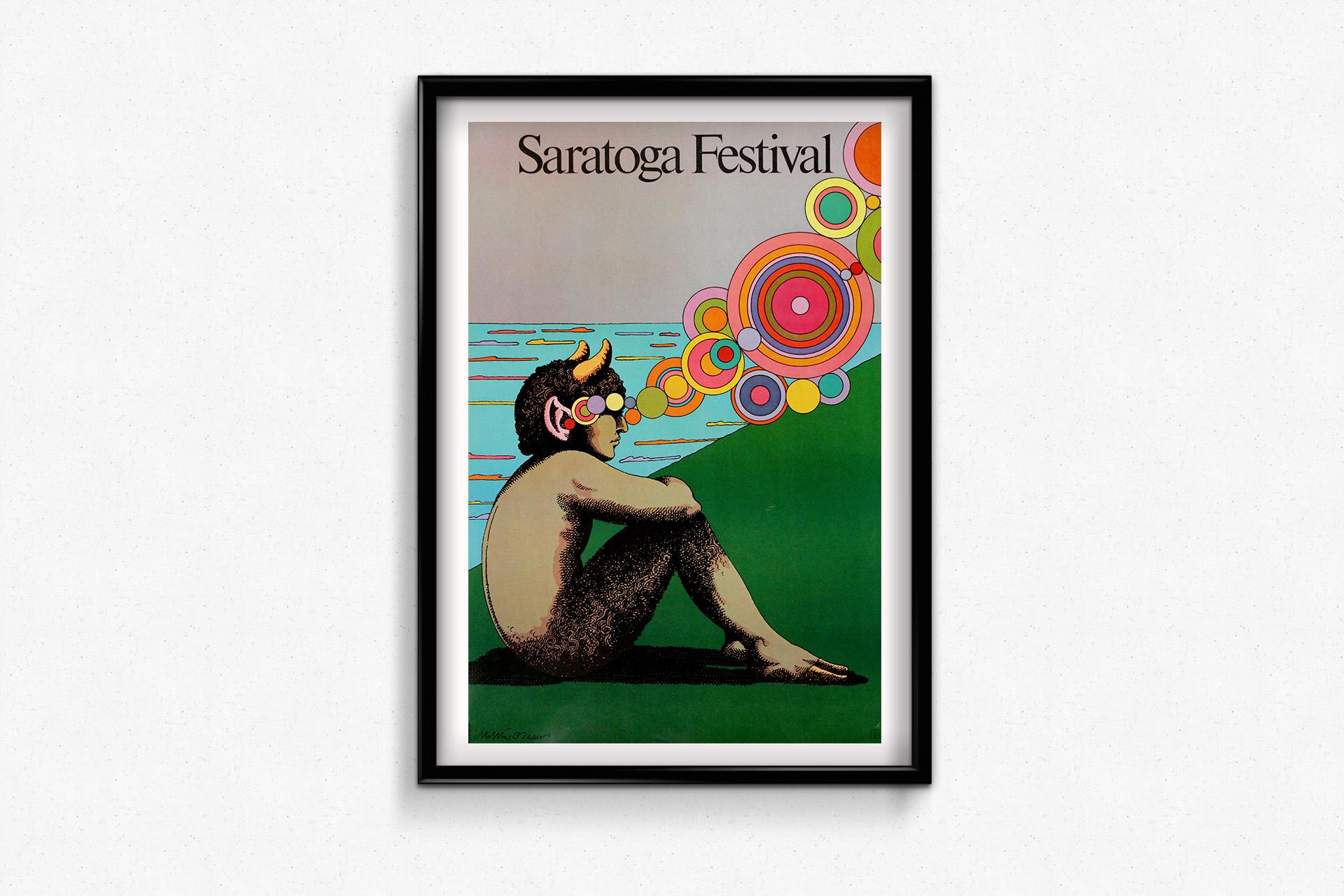 Il manifesto originale di Milton Glaser del 1975 per il Saratoga Performing Arts in vendita 1