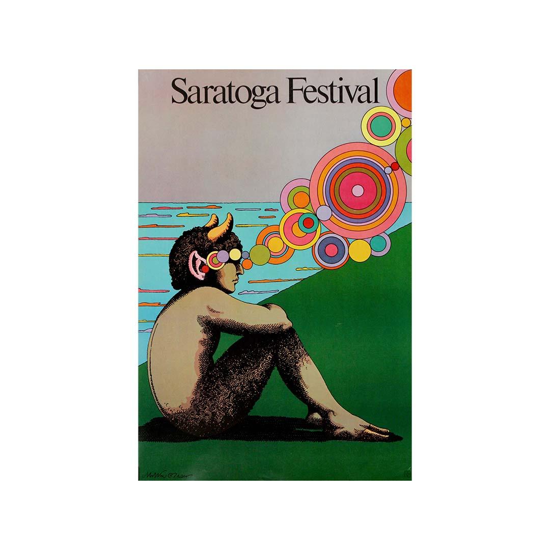 Il manifesto originale di Milton Glaser del 1975 per il Saratoga Performing Arts in vendita 3