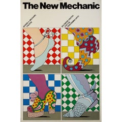 Vintage Milton Glaser's original poster for The New Mechanic Baltimore Center