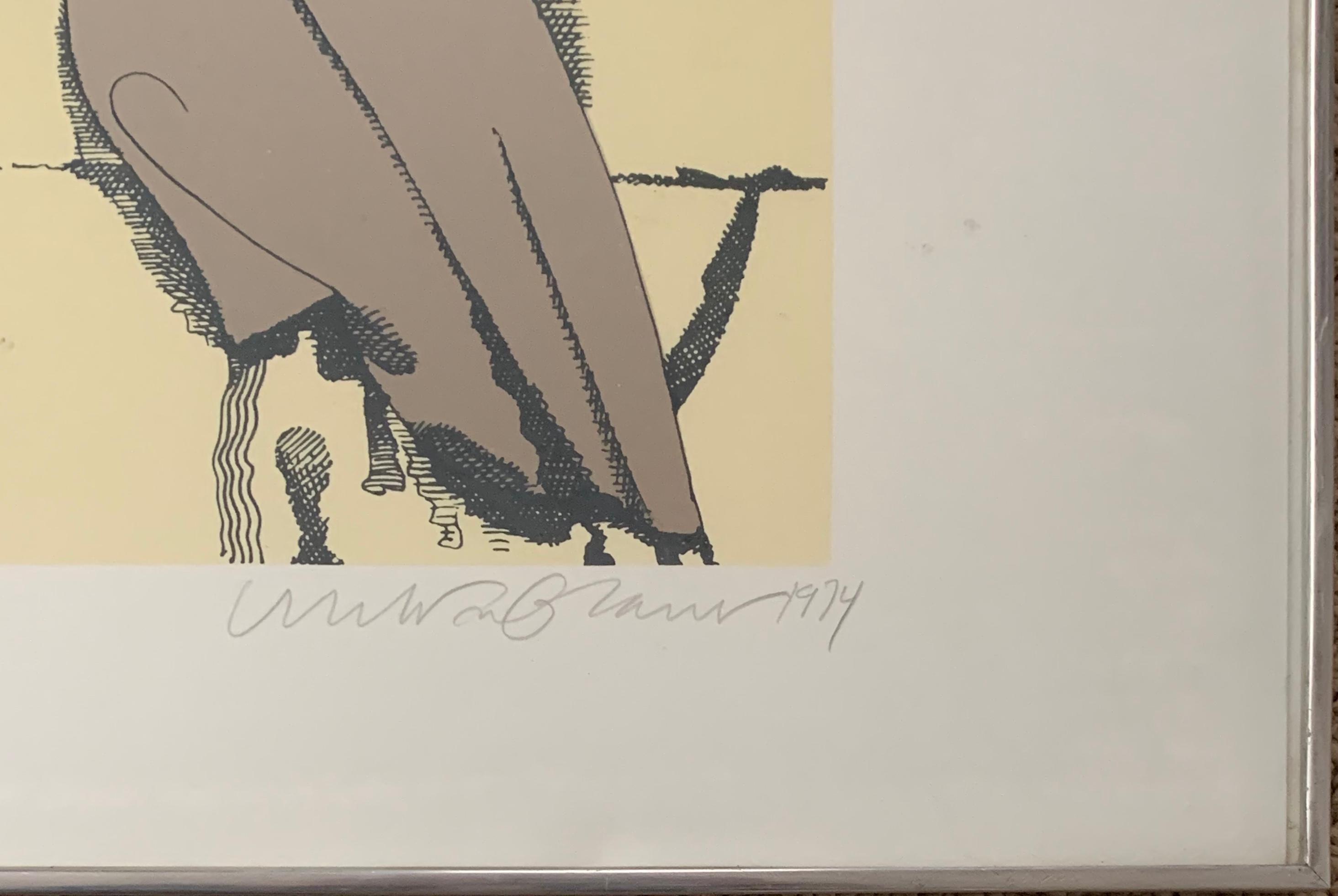Olympia et Ollie - Print de Milton Glaser