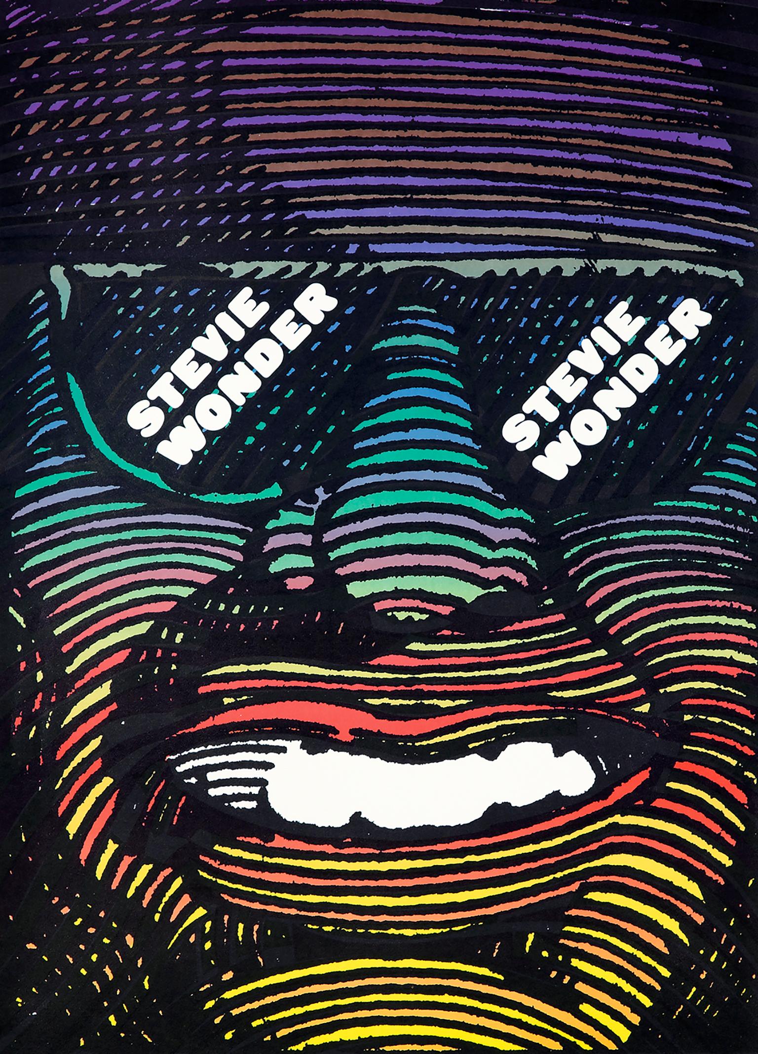 Affiche vintage Stevie Wonder de Milton Glaser (affiches de Milton Glaser)  en vente 1