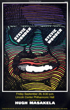 Retro Milton Glaser Stevie Wonder poster (Milton Glaser posters) 