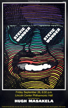 Vintage Milton Glaser Stevie Wonder poster (Milton Glaser posters)