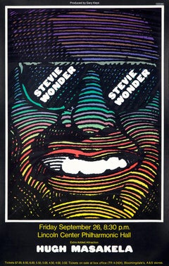 Vintage Milton Glaser Stevie Wonder poster (Milton Glaser posters) 