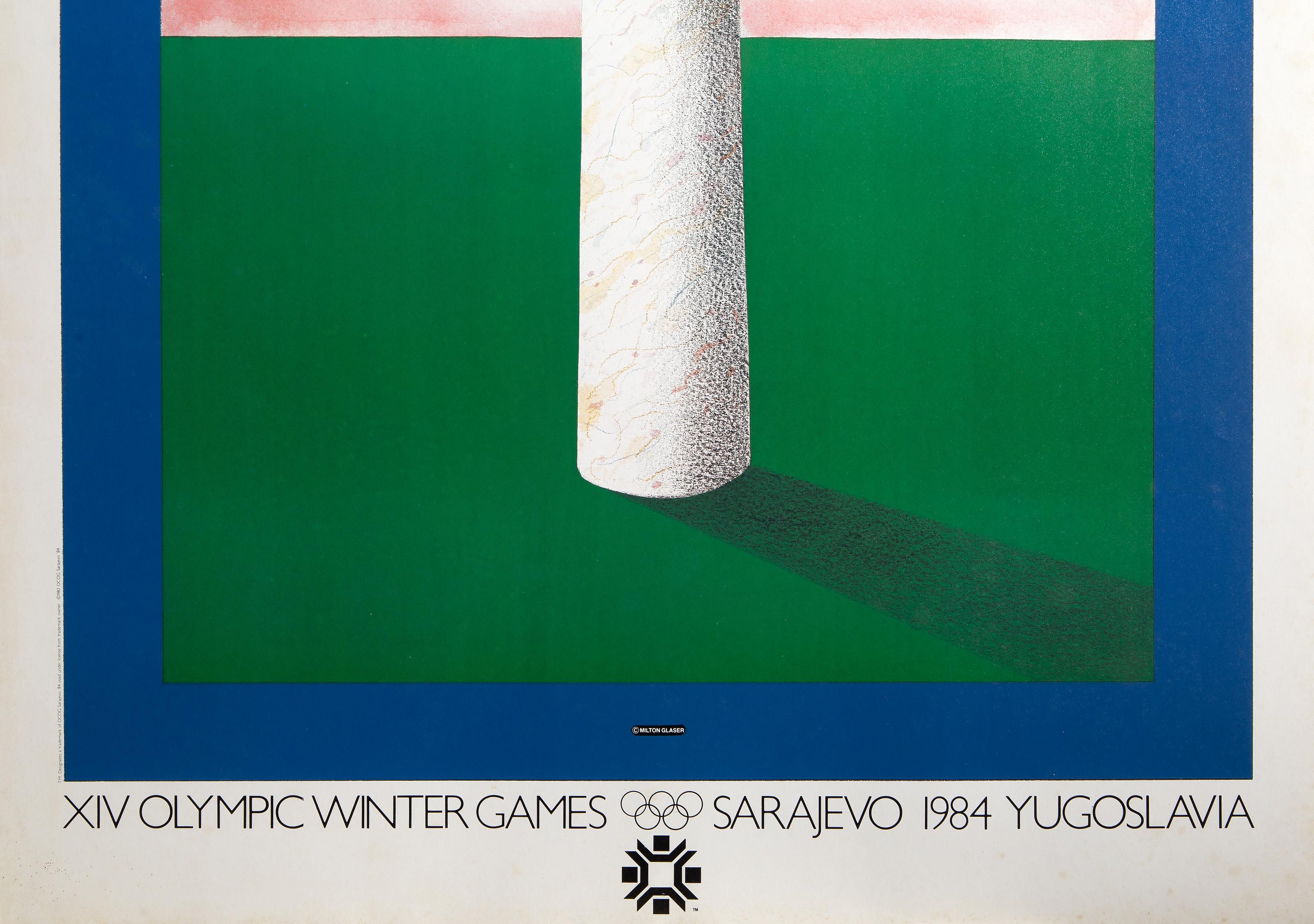Affiche moderne des Jeux olympiques d'hiver XIV de Milton Glaser 2