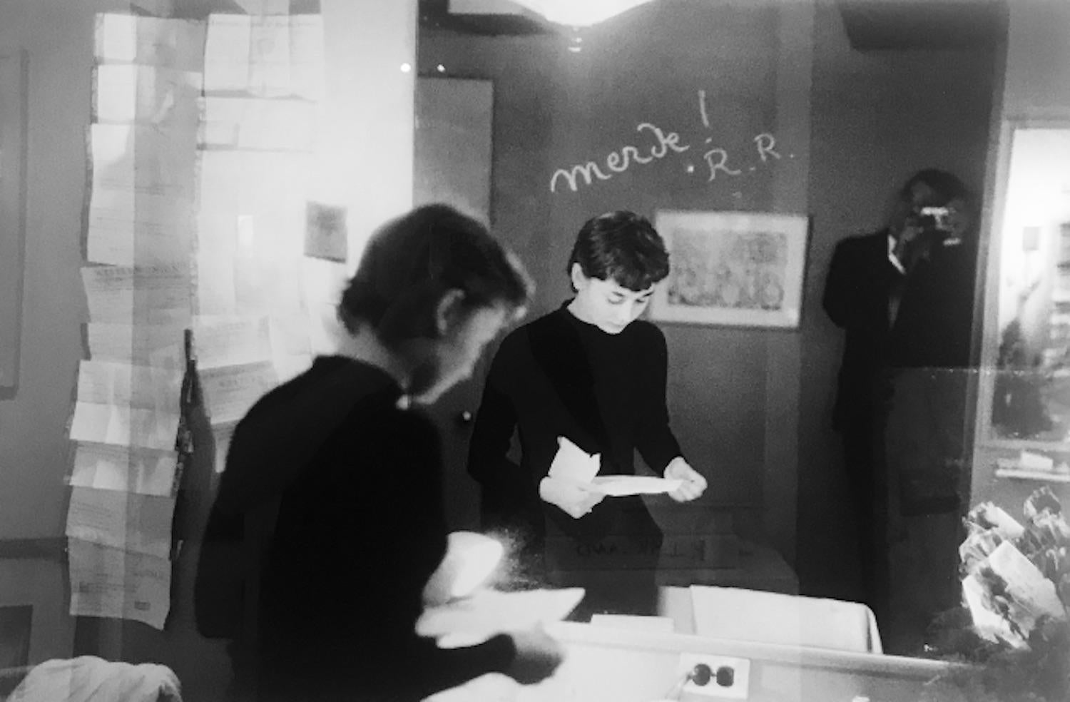 Milton Greene Portrait Photograph - Audrey Hepburn Backstage in Mirror