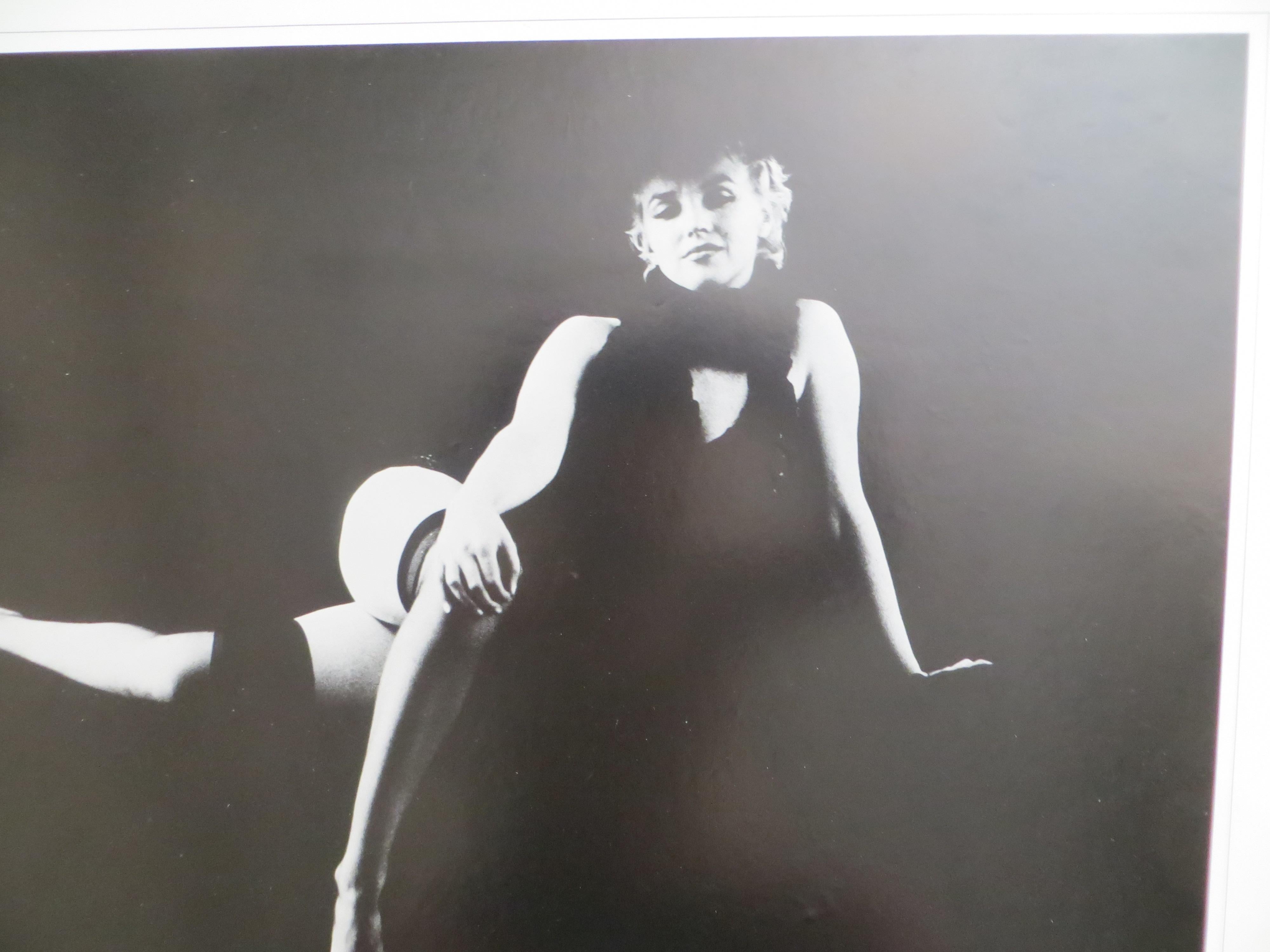 Marilyn Monroe lithograph The black sitting   from  Milton H Green Photograph - Print by Milton Greene