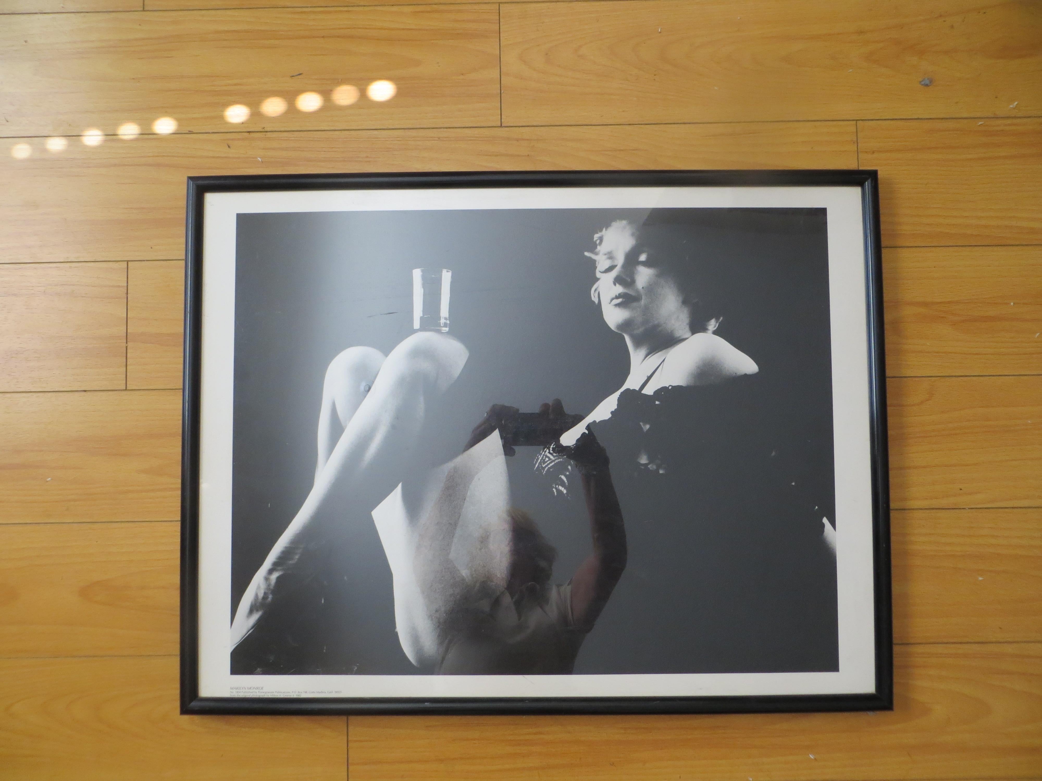 Marilyn Monroe lithograph The black sitting   from  Milton H Green Photograph - Contemporary Print by Milton Greene