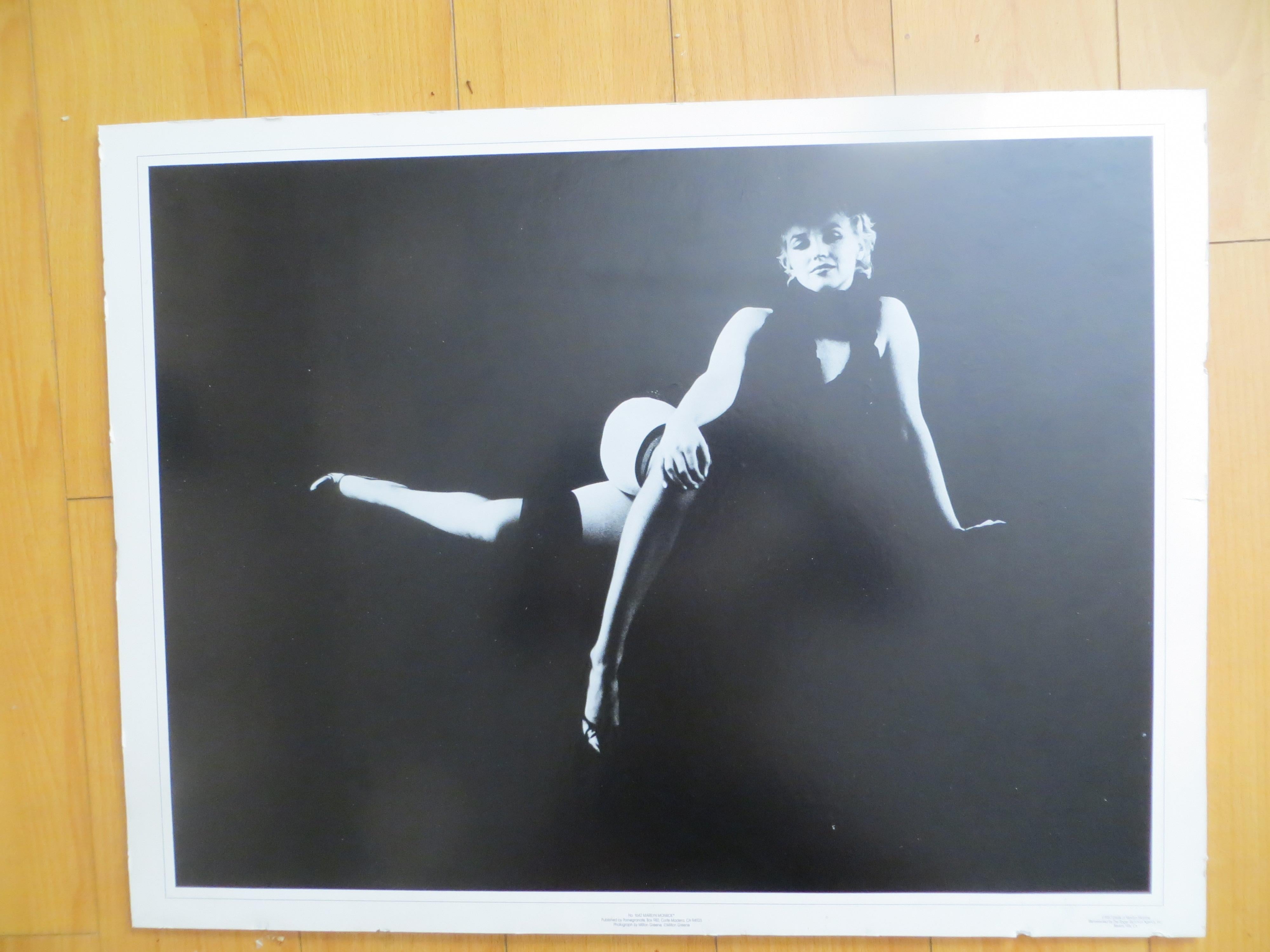  Lithograph after photo 
Number 1642 publishid by Pome granate PO BOX 980 Corte Madera CA ;
On the right 1987 Estate of M.M reprented by the Roger Richman Agency Inc BH CA
from the original photograph by Milton H Greene 1982 from 1956
Milton H.
