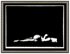 Milton Greene Large Marilyn Monroe Black Sitting II Silkscreen Nude Signed Art