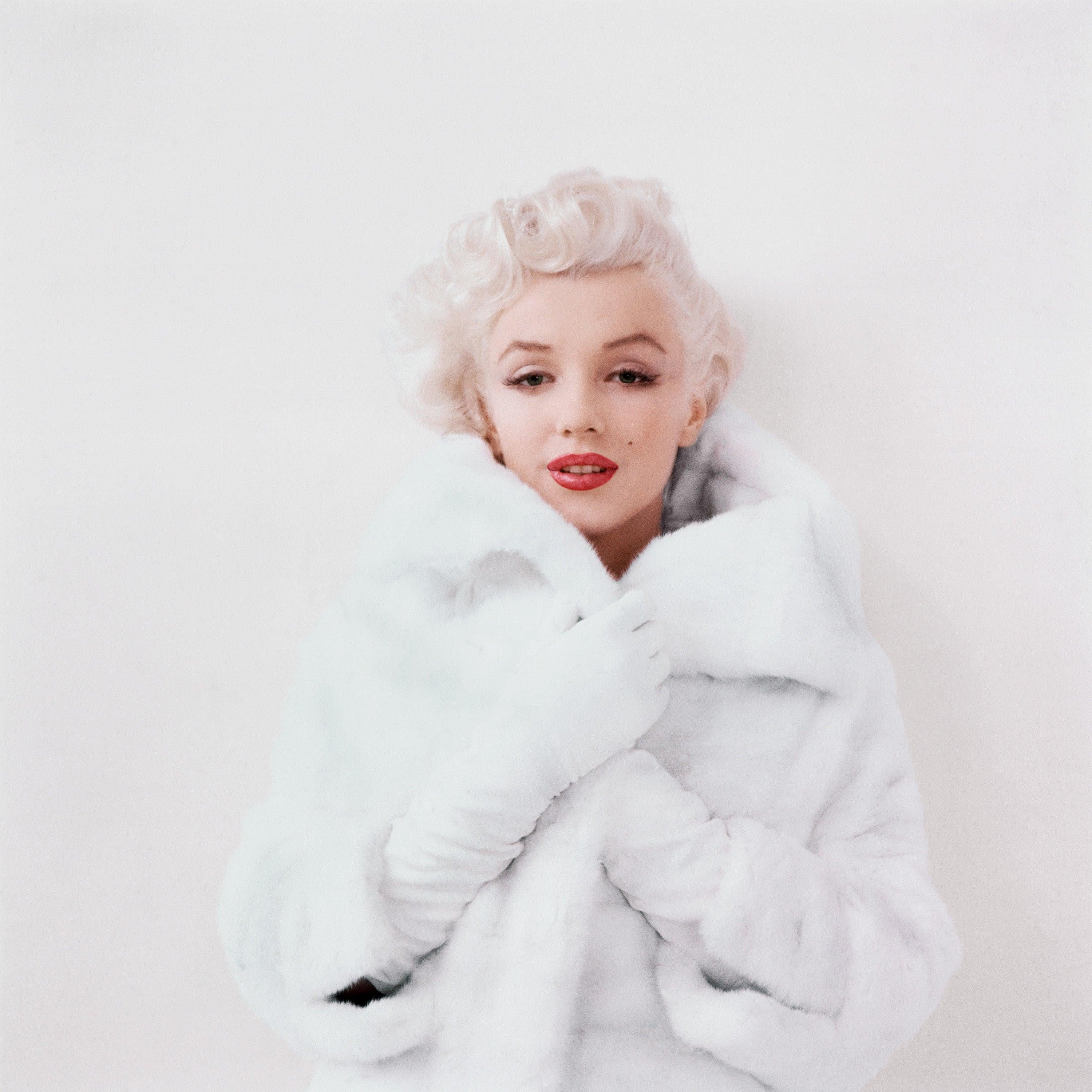Milton H. Greene - Marilyn Monroe, fourrure blanche, 1955, tirage d
après