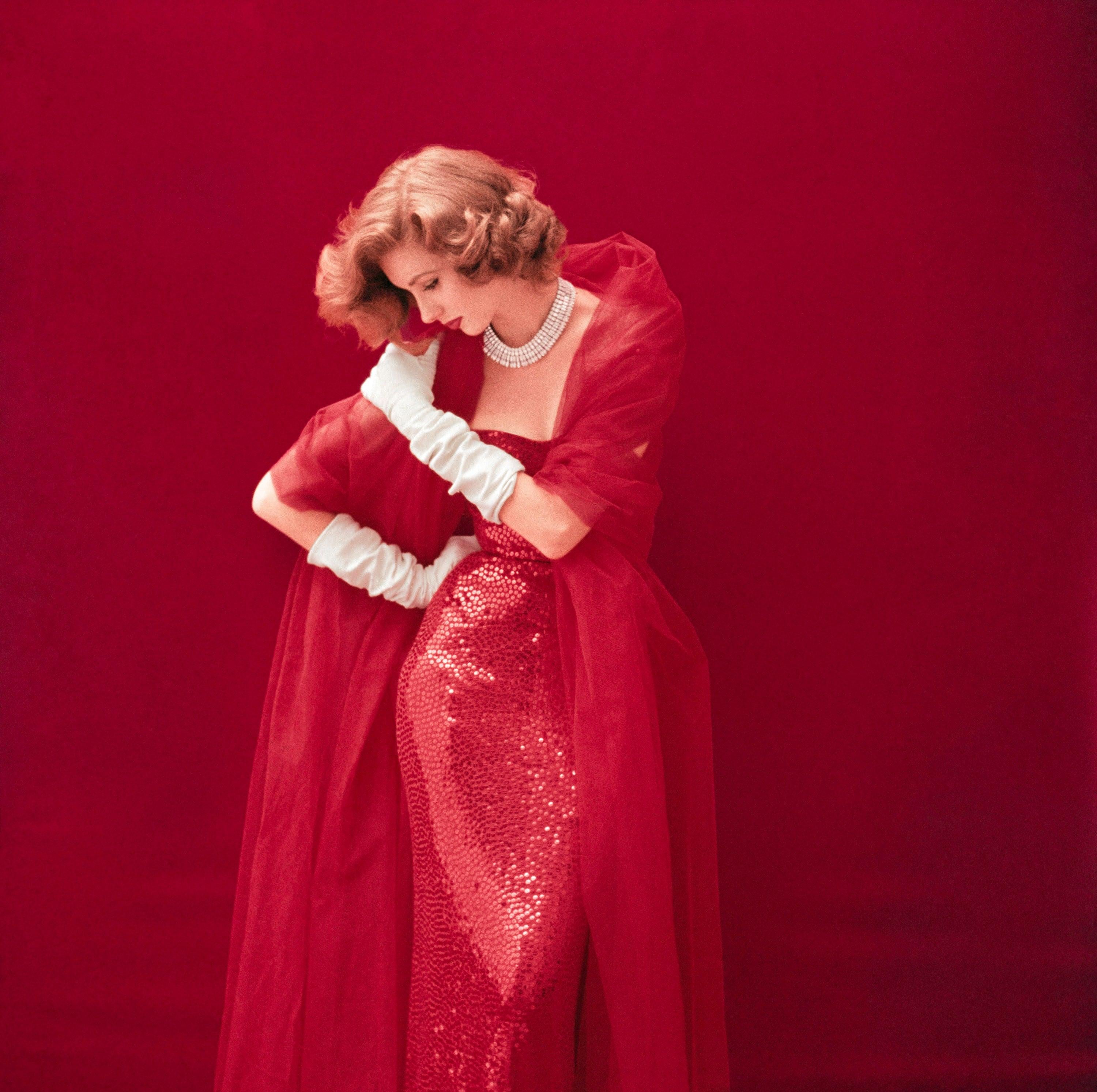 Milton H. Greene - Suzy Parker, Fashion Siren, 1952, Printed After