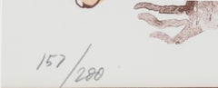 « Floating Nudes », lithographie surréaliste signée par Milton Hebald